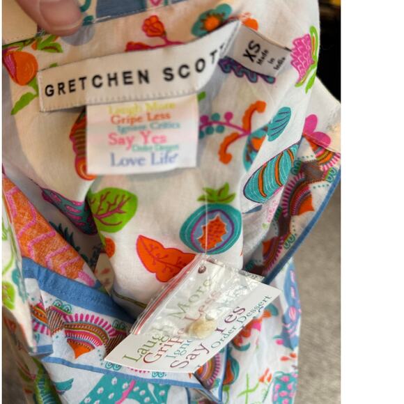 Gretchen Scott Women' XS Animal Kingdom Boyfriend Shirt  NWT - Picture 4 of 5